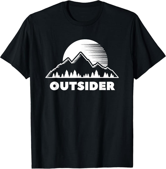 Outsider Mountain Forest Nature Sunset Outdoor Tee