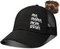 Boy Mom Embroidered Ponytail Hat,Boy Mom Gifts,Vintage High Ponytail Baseball Hats for Women