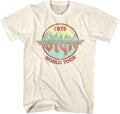 Styx Circle 1978 World Concert Tour Music American Rock Band Adult T-Shirt 70s Graphic Tee