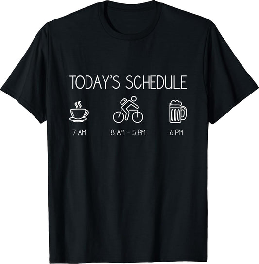 Funny Coffee Mountain Biking Beer Shirt Gift