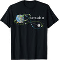 Artemis 2 Route Map SLS Rocket Launch Mission To The Moon T-Shirt