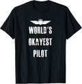 World's Okayest Pilot Funny Flying Aviation Tees