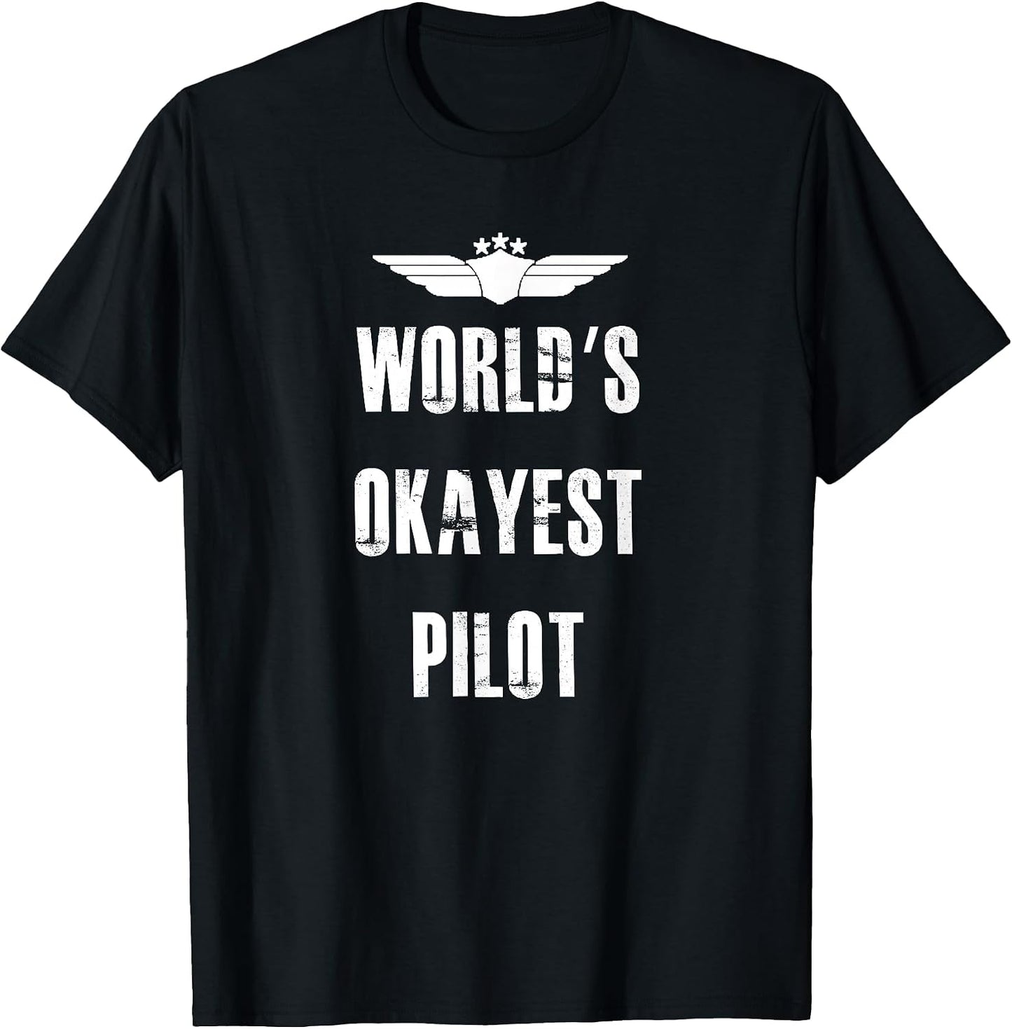 World's Okayest Pilot Funny Flying Aviation Tees