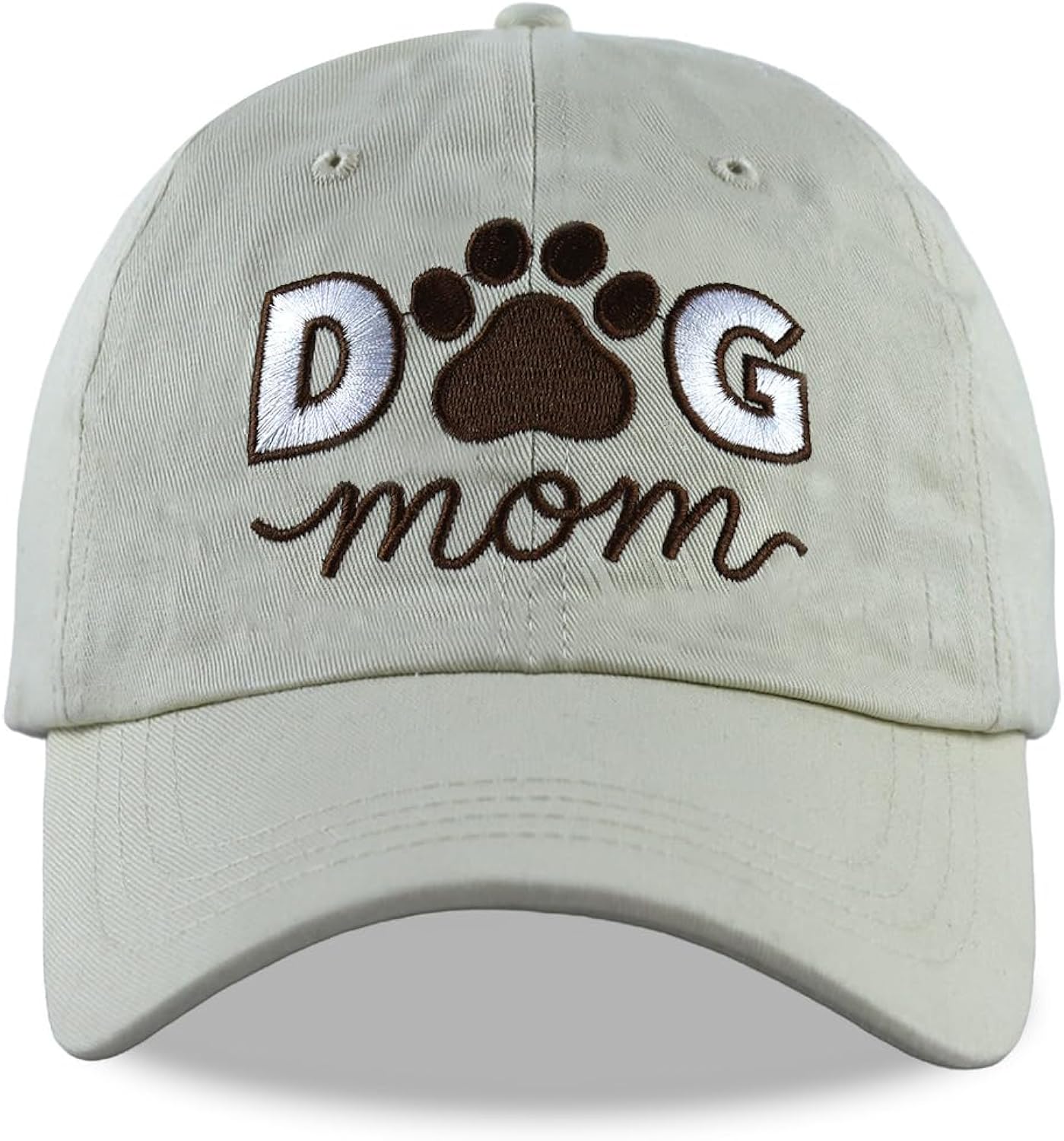 Dog Mom Hats for Women, Adjustable Embroidered Cotton Mama Baseball Cap