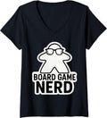 Board Game Nerd Funny Meeple Nerdy Glasses Merch
