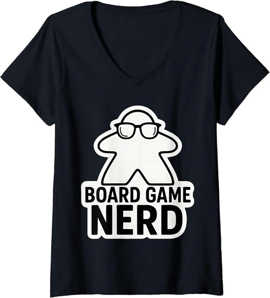 Board Game Nerd Funny Meeple Nerdy Glasses Merch