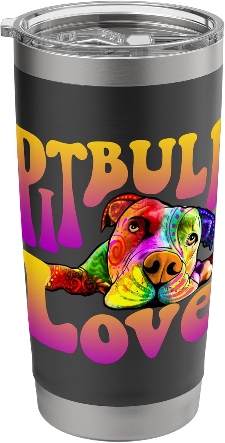 Pitbull Love - Dog Owner Canine Lover Pet Trainer Stainless Steel Insulated Tumbler