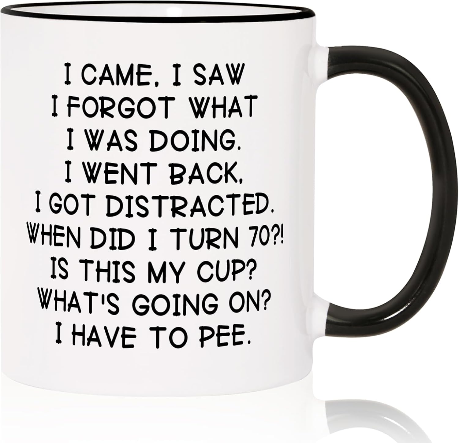 Shqiueos Funny 70th Birthday Gifts for Women Men Mug 11oz, 70 Year Old Birthday Gift for Her Him, Happy 70th Bday Gift Idea for Mom Dad Grandpa Grandma, 1956 Birthday Gift Decorations Coffee Cup