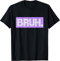 Match Purple Color Graphic Tee