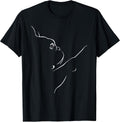 French Bulldog Illustration Line Art Bulldog Lovers T-Shirt