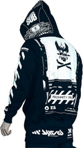 Graphic Cyberpunk Zip Up Men's Fashion Hoodies Sweatshirts
