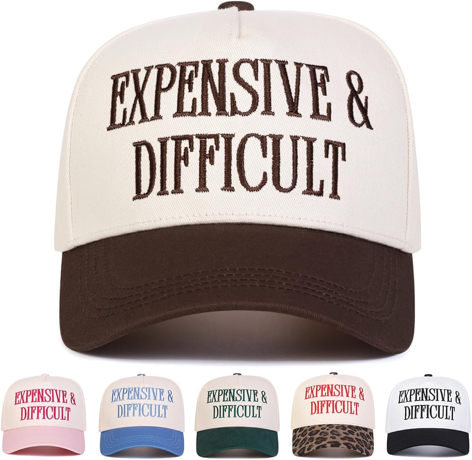 Trendy Embroidered Baseball Cap for Men & Women, Adjustable Snapback Hat for Casual Wear