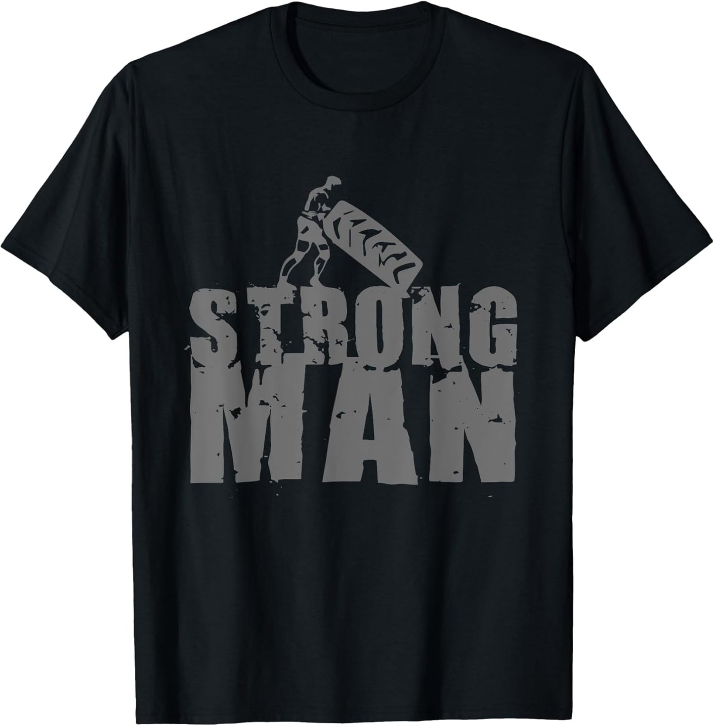 STRONGMAN T-SHIRT POWERLIFTING STRONG MAN TEE