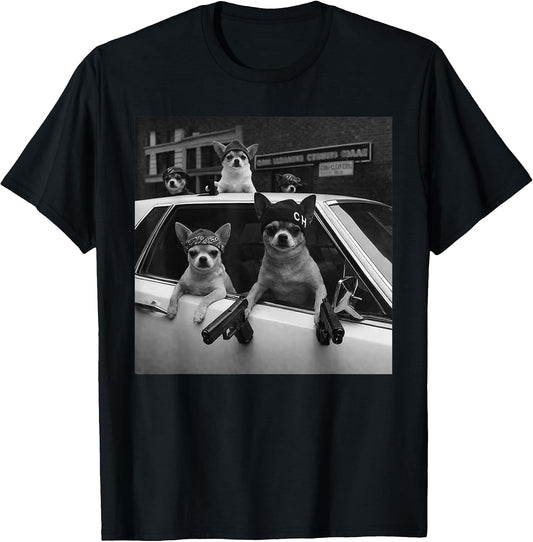 Funny Dog Meme Whimsical Dog Vintage Art Tee