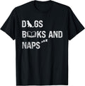 Dogs Books And Naps Dog Book Lover Graphic