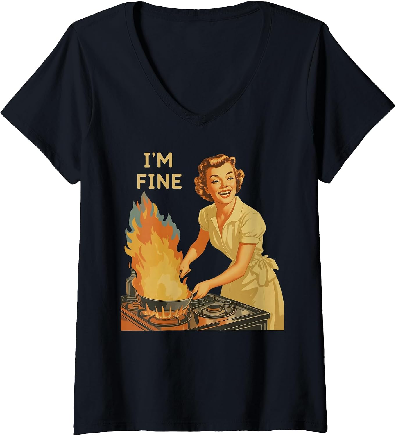 I'm fine Funny Housewife Merch Co.