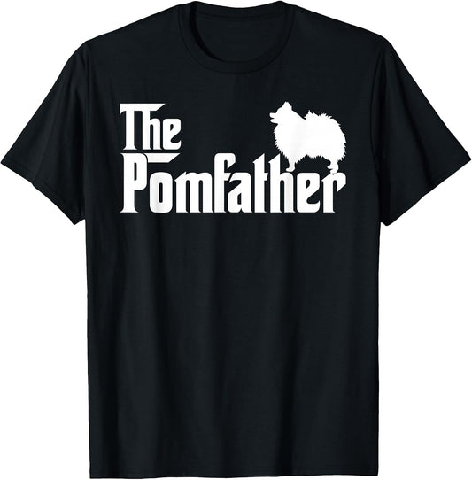Mens Funny Pomeranian Father Dad The Pom Father Dog Lover T-Shirt Small
