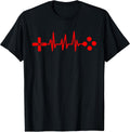 Gamer Heartbeat Gaming Gift Idea for Video Game Lovers T-Shirt
