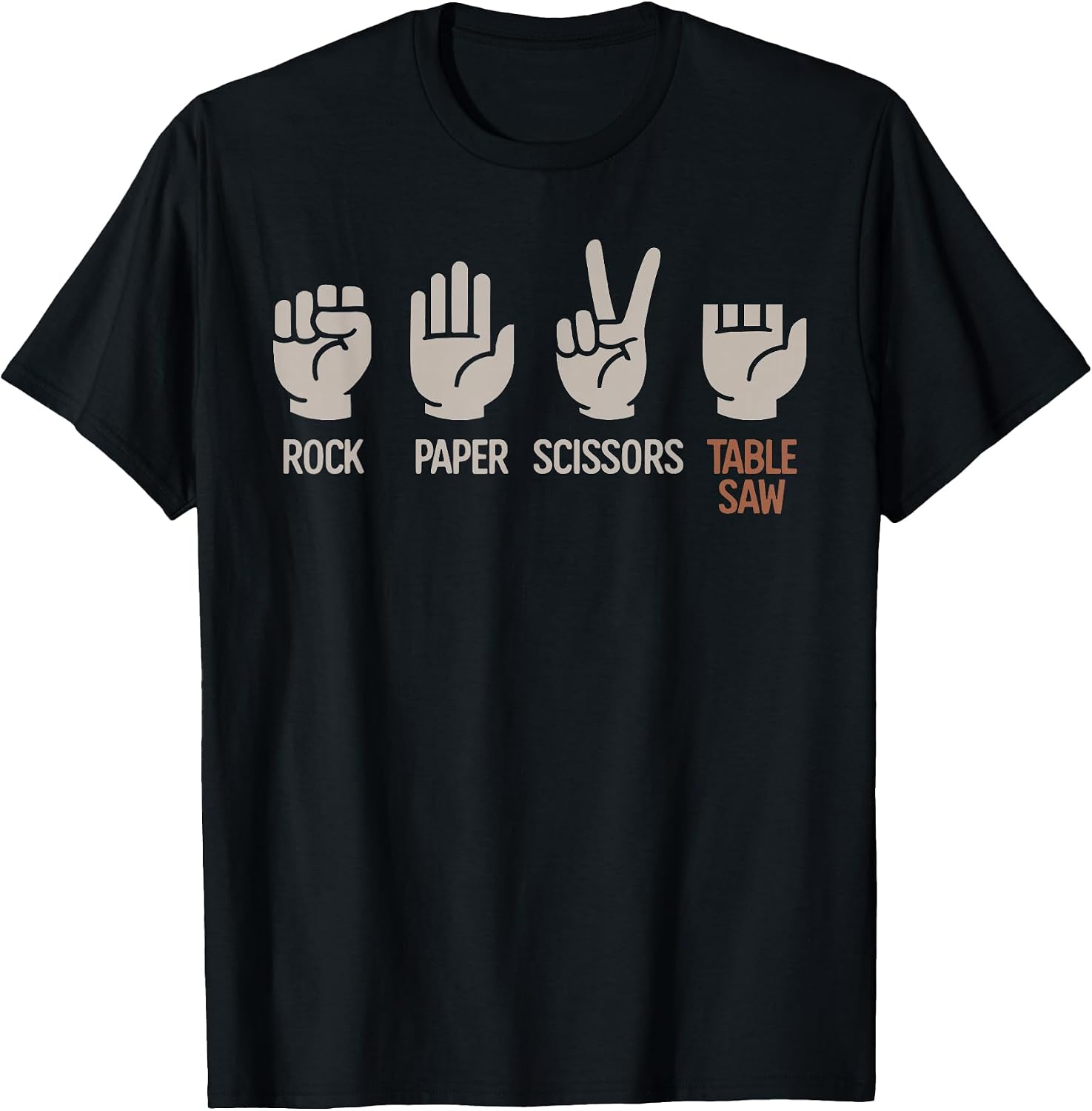 Rock Paper Scissors Table Saw Woodworker Merch Co.