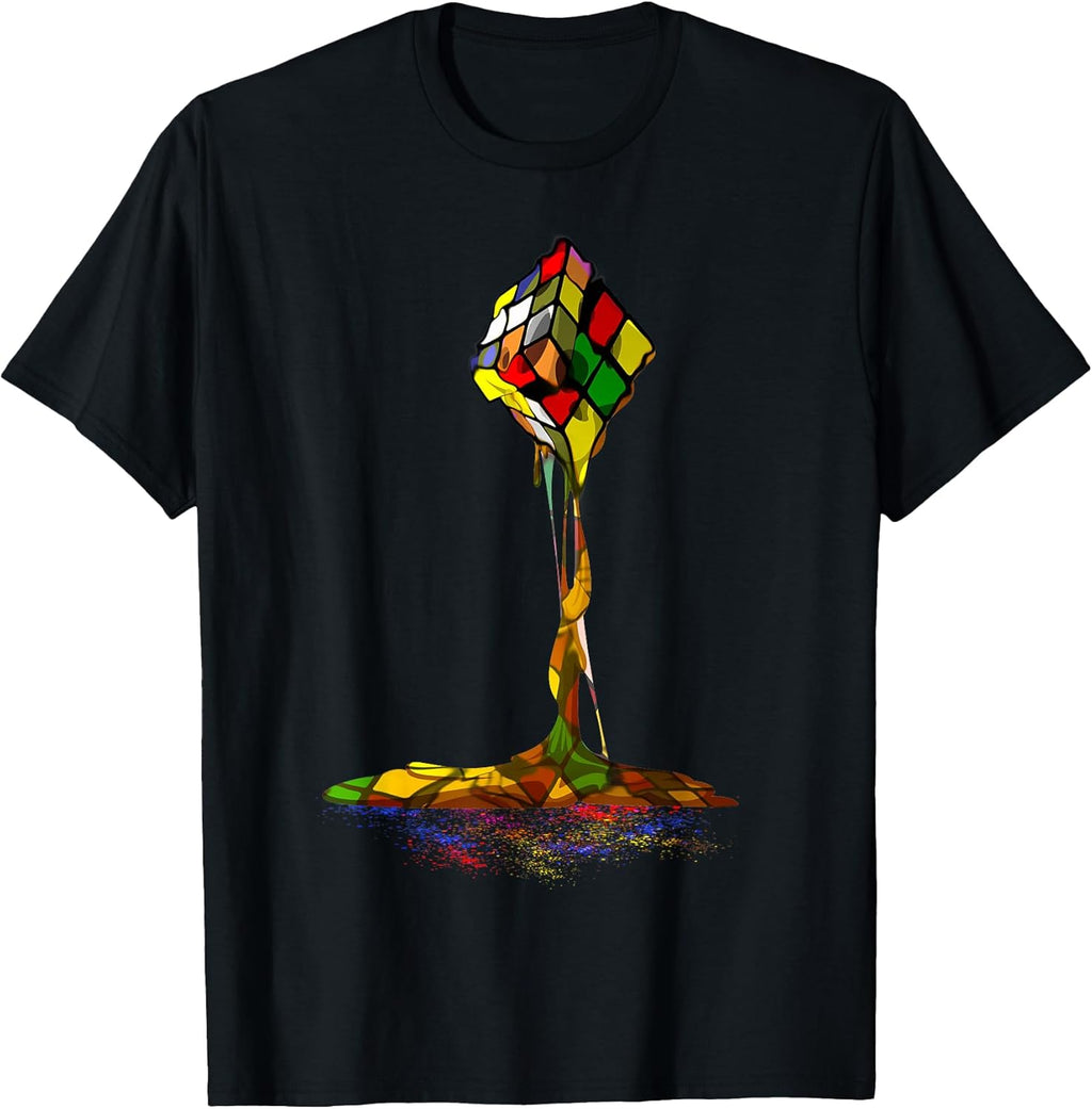 Melting Puzzle Cube Retro Speed Cubing 80's Vintage Toy T-Shirt