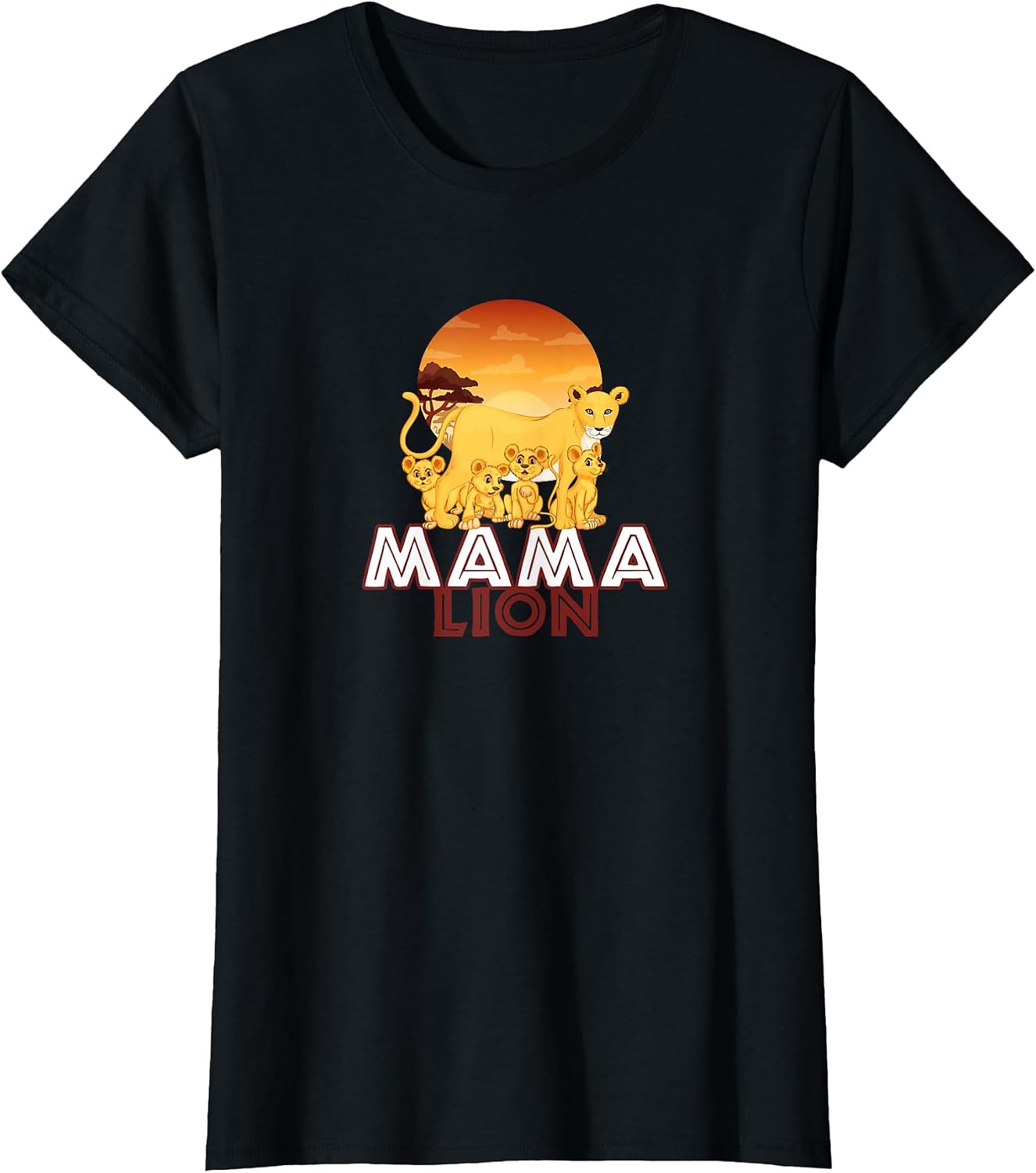 Mama Lion - Big Cat Family Mother Children