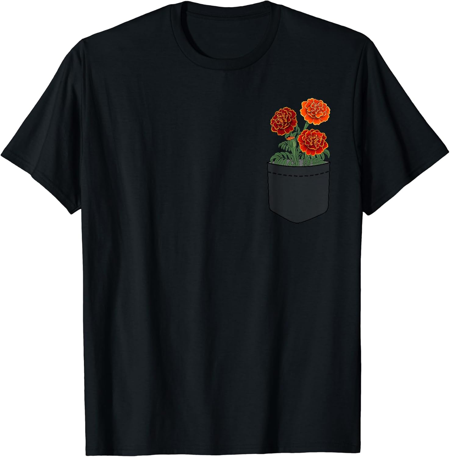 Lovely flowers in pocket design