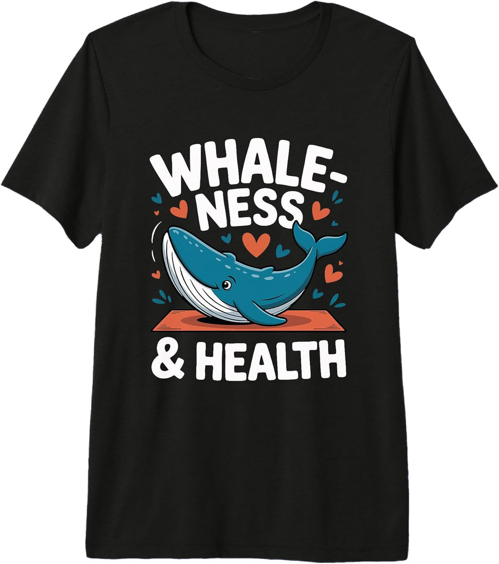 Whale Yoga Wellness Pun Ocean Mindfulness