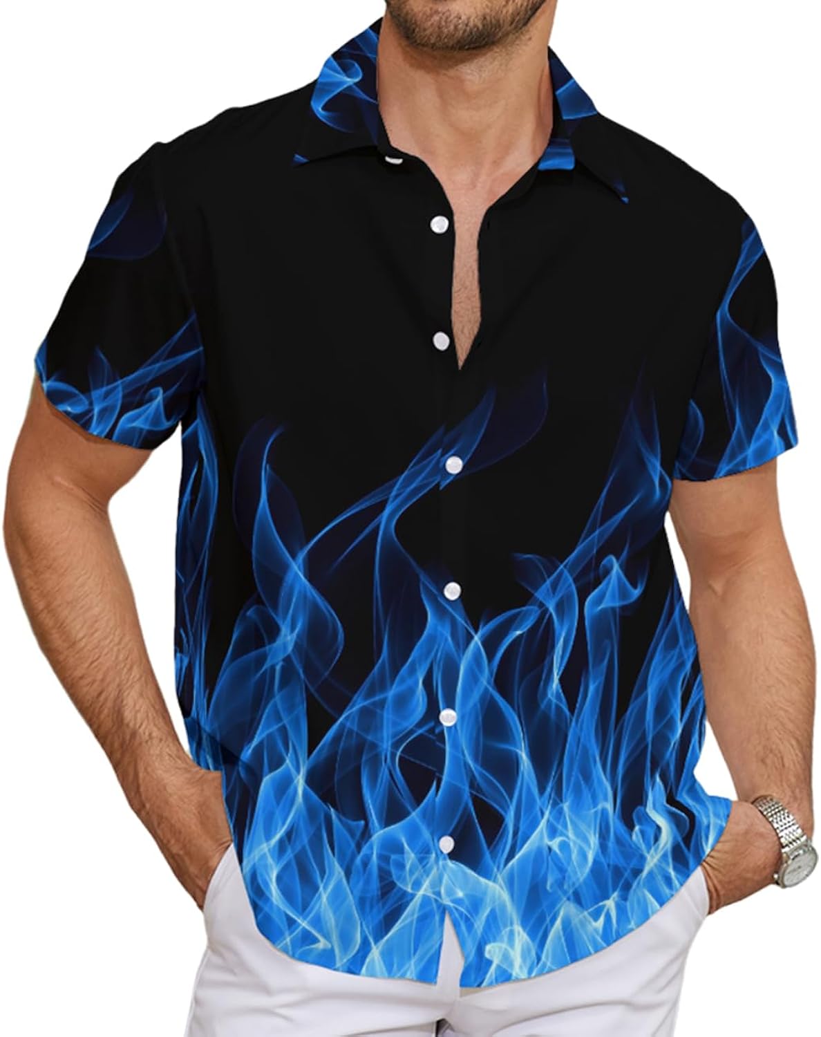 Men's Hawaiian Shirts Button Down Shirt