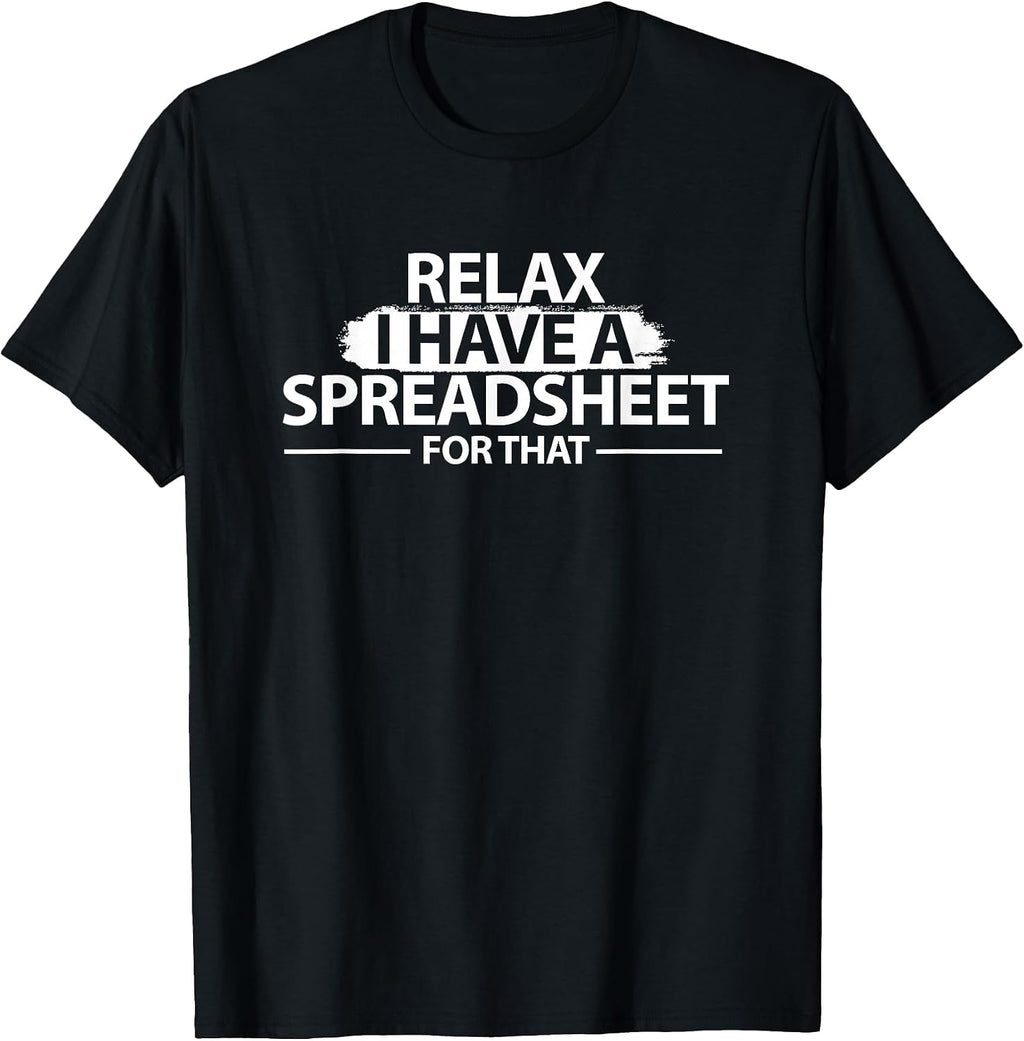 Accountant Funny Spreadsheet Shirt Gift Finance
