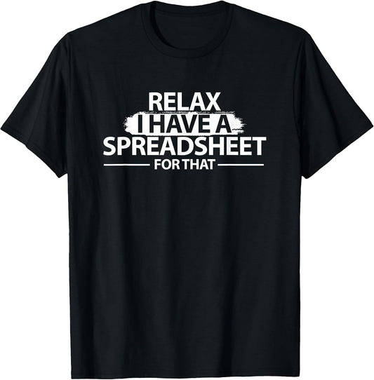 Accountant Funny Spreadsheet Shirt Gift Finance
