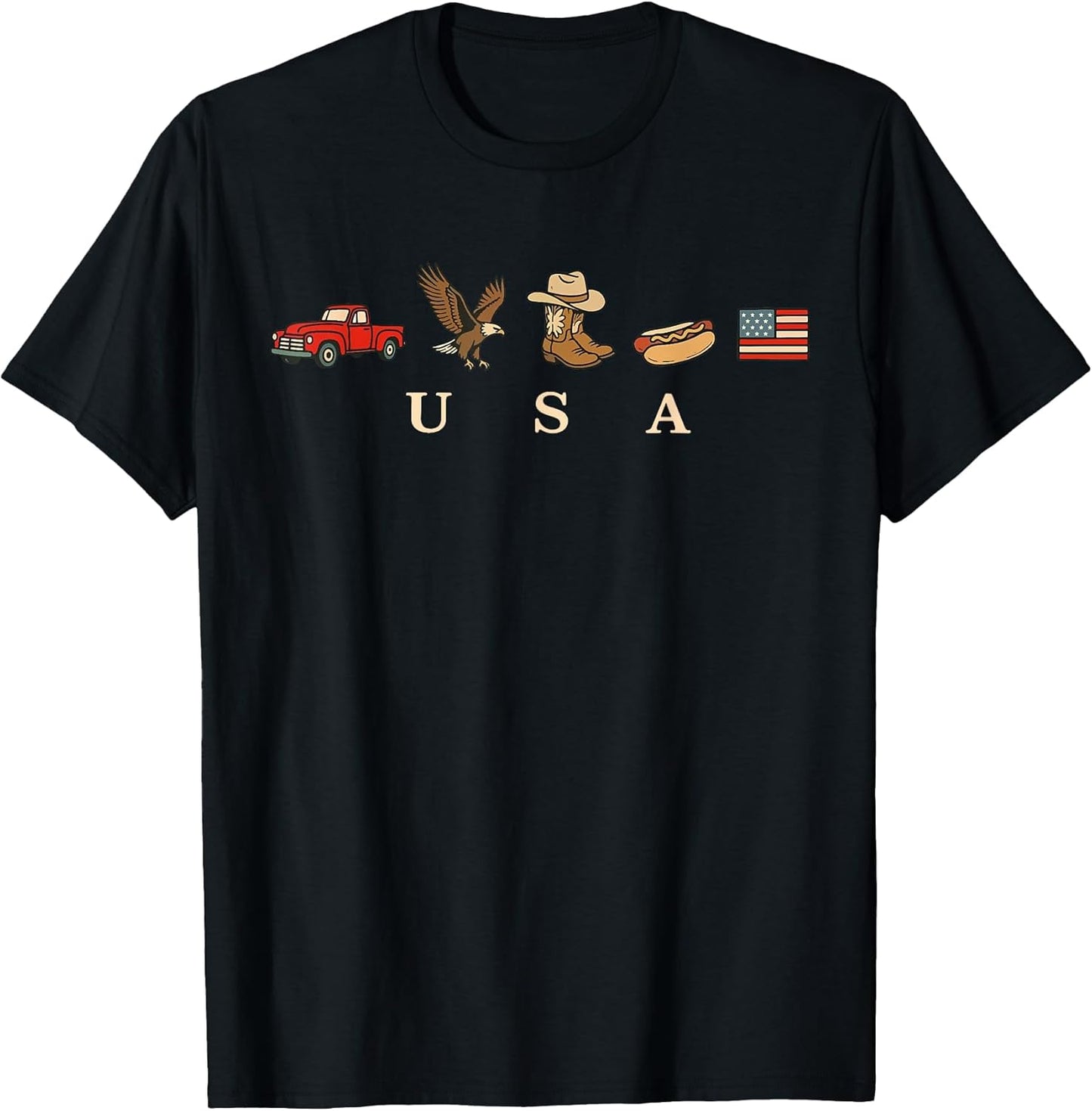 Cute 4th Of July USA Icons American Flag Patriotic