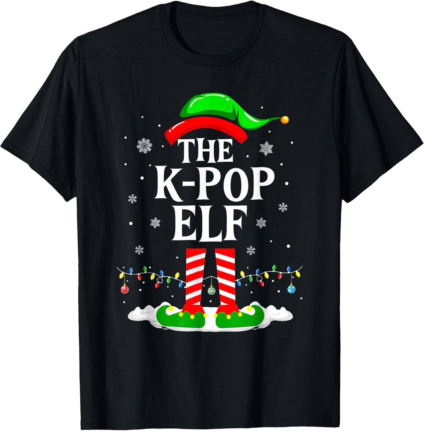 K-Pop Elf Christmas Holiday Tee Gifts K-Pop Lovers