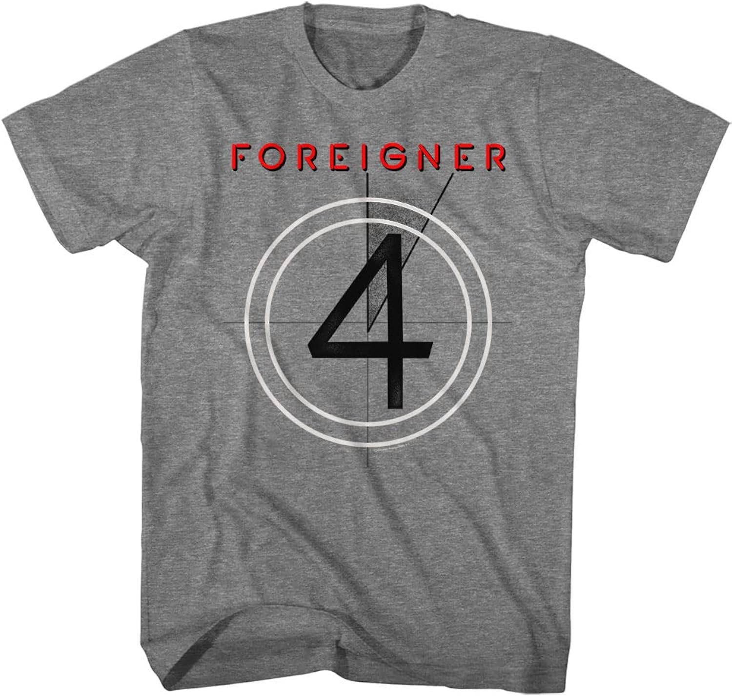 Foreigner 4 Album Cover Mens Short Sleeve T Shirt 80s Music Graphic Tees