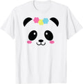Cute Panda Face Shirts For Girls