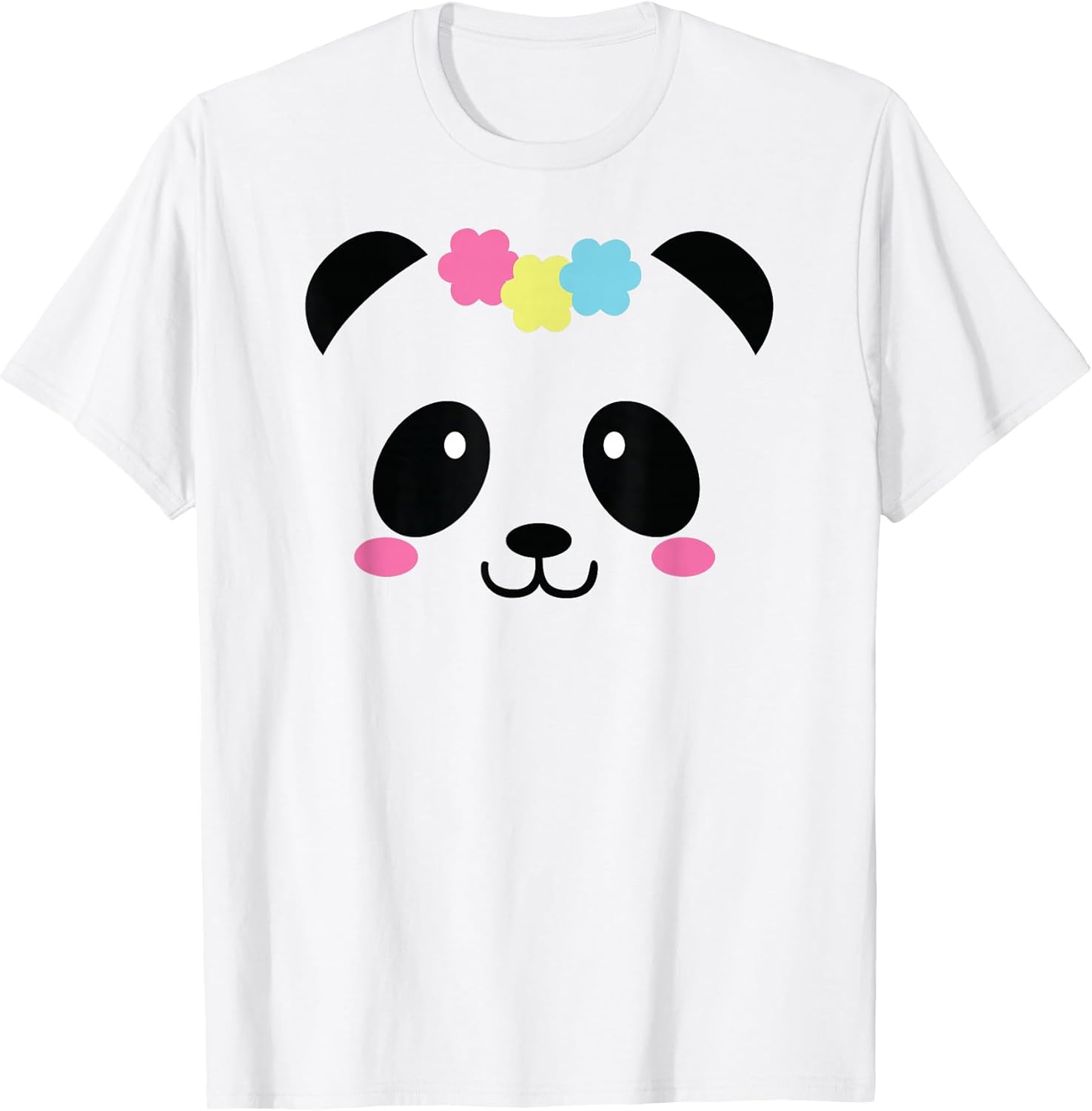 Cute Panda Face Shirts For Girls