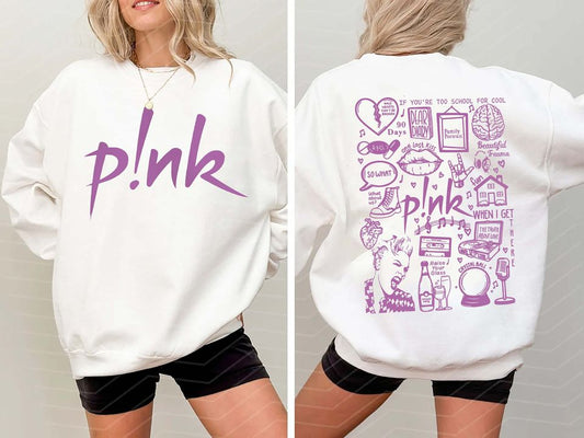 Pink Tour Lyric Album Song Sweatshirt