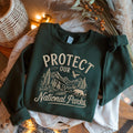 Embroidered National Parks Sweatshirt: Vintage Camping Shirt