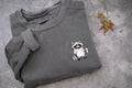 Funny raccoon coffee sweatshirt, Embroidered Meme Raccoon Sweater, exhausted raccoon shirt