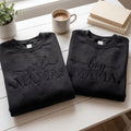 Mama Embroidered Sweatshirt, Minimalist Mom Crewneck, Boy or Girl Mama Gift for Mothers Day