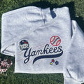 Embroidered Kitty New York Baseball Sweatshirt