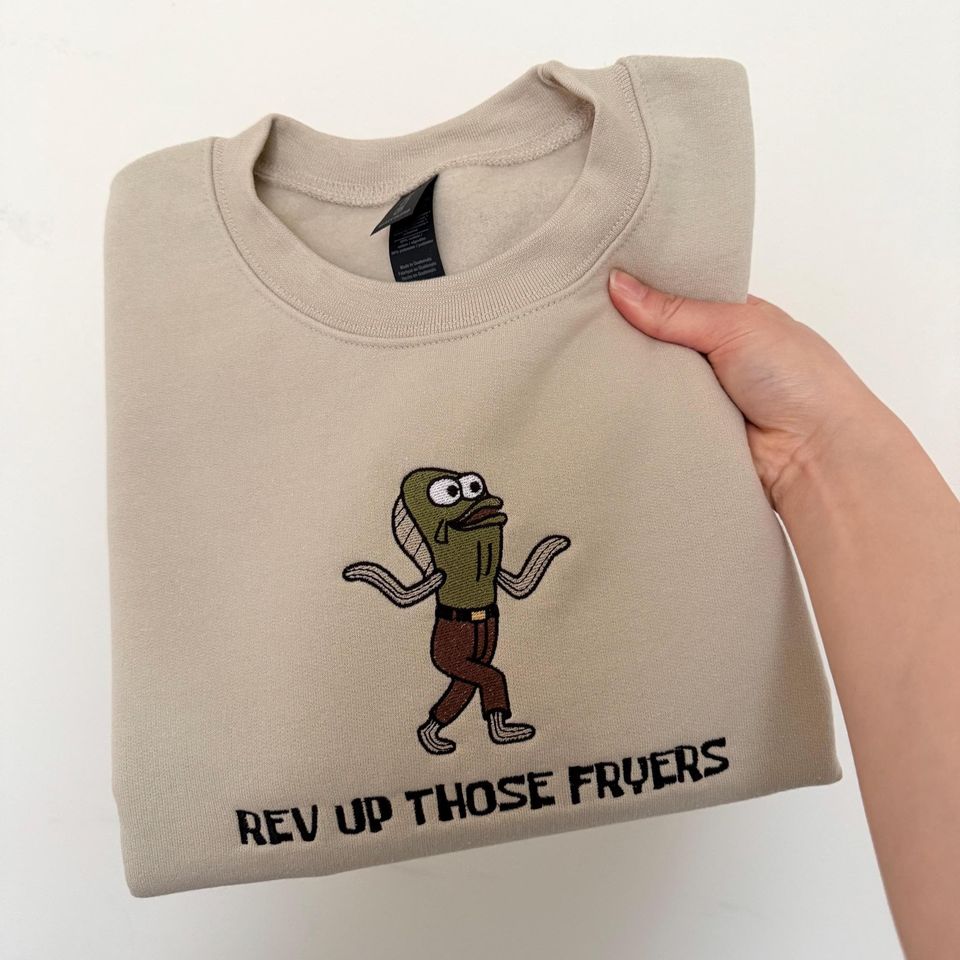 Rev Up Fryers Gildan Sweatshirt Embroidered