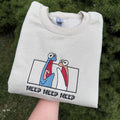 Meep Gildan Sweatshirt Embroidered