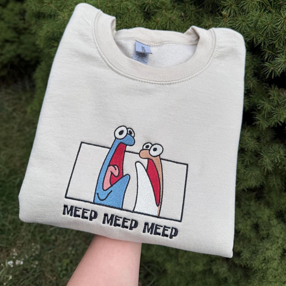 Meep Gildan Sweatshirt Embroidered