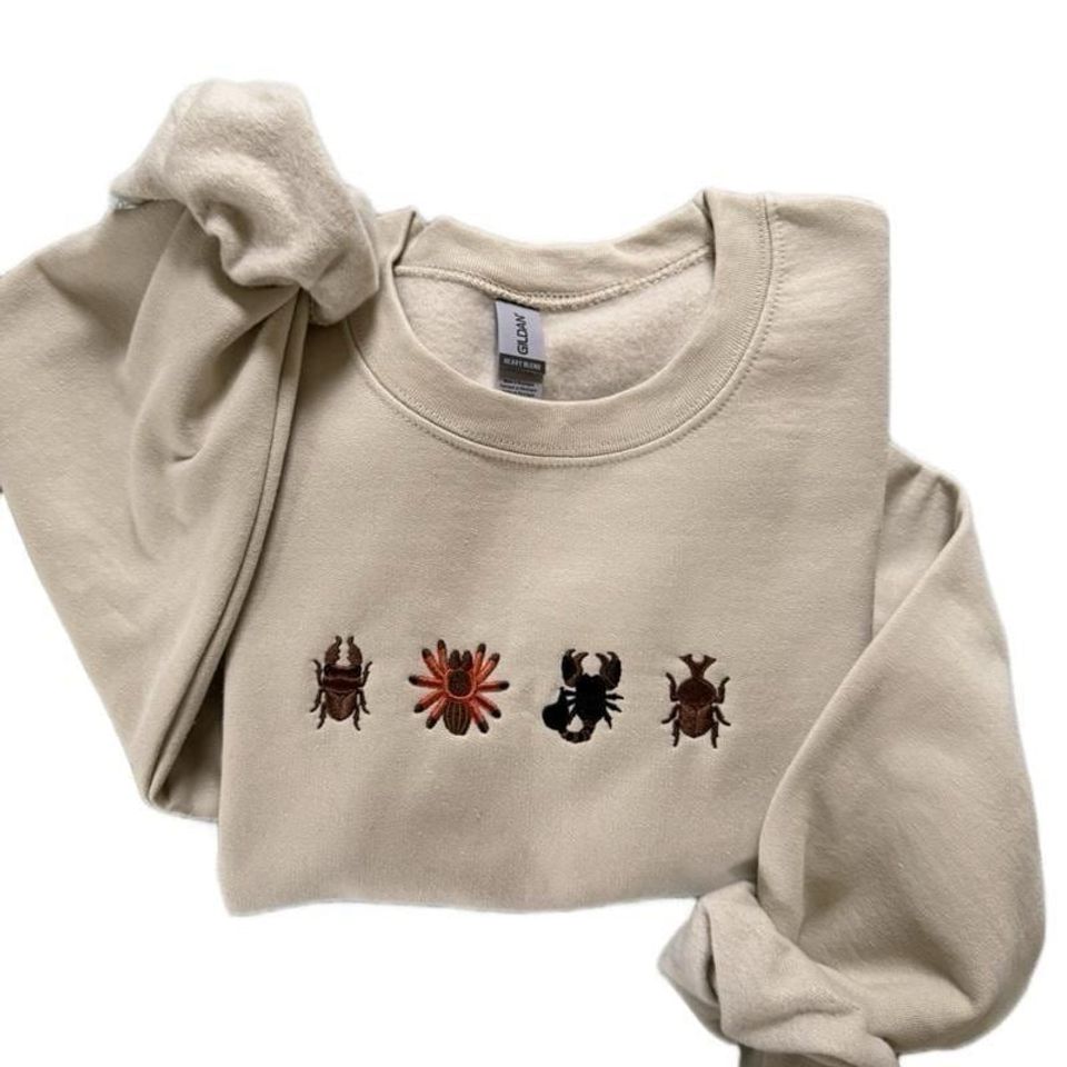 Island Beetles Embroidered Sweatshirt (Animal Crossing inspired)