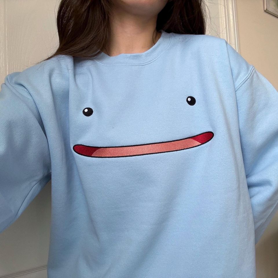Ditto Blue Character Sweatshirt Embroidered