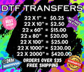 Custom DTF Transfers: Gang Sheet, Heat Transfer, Iron On