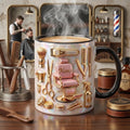 Personalized Hairstylist Barber Chair Mug 3D, Faux 3D Salon Owner Coffee Cup