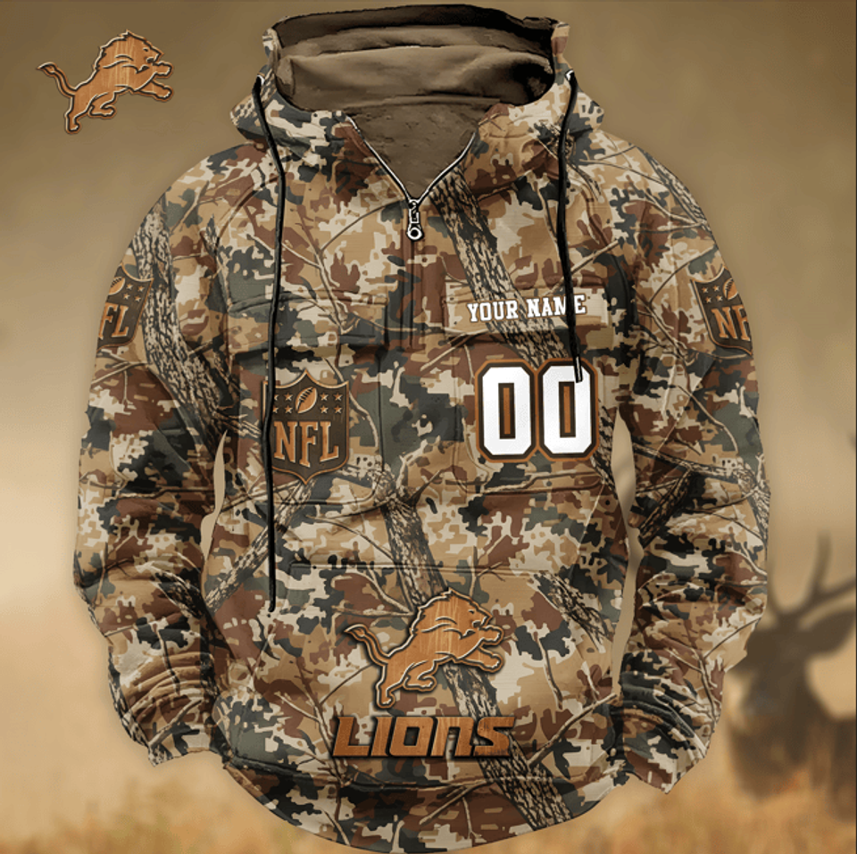 Detroit Lions Classic Cargo Hoodie