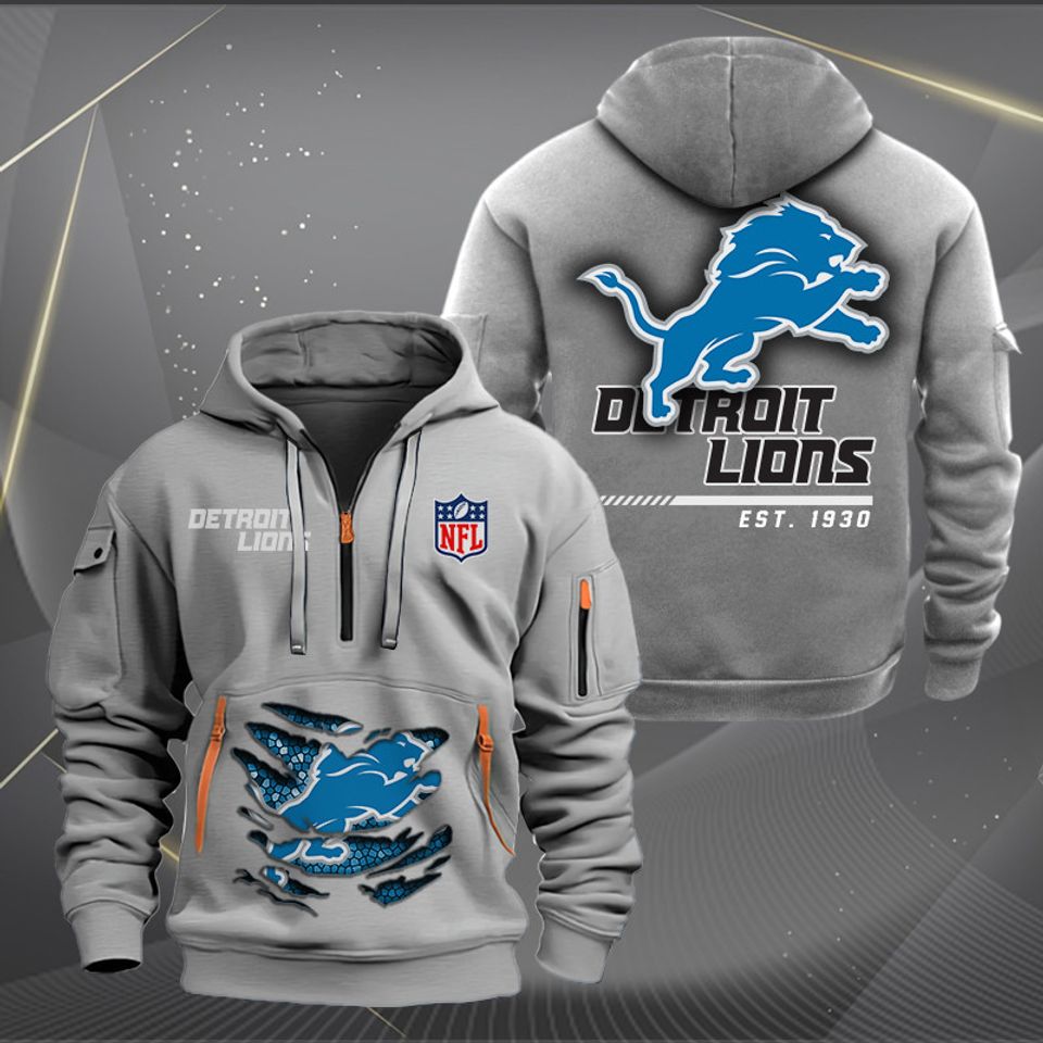 Detroit Lions Heavy Tactical Hoodie