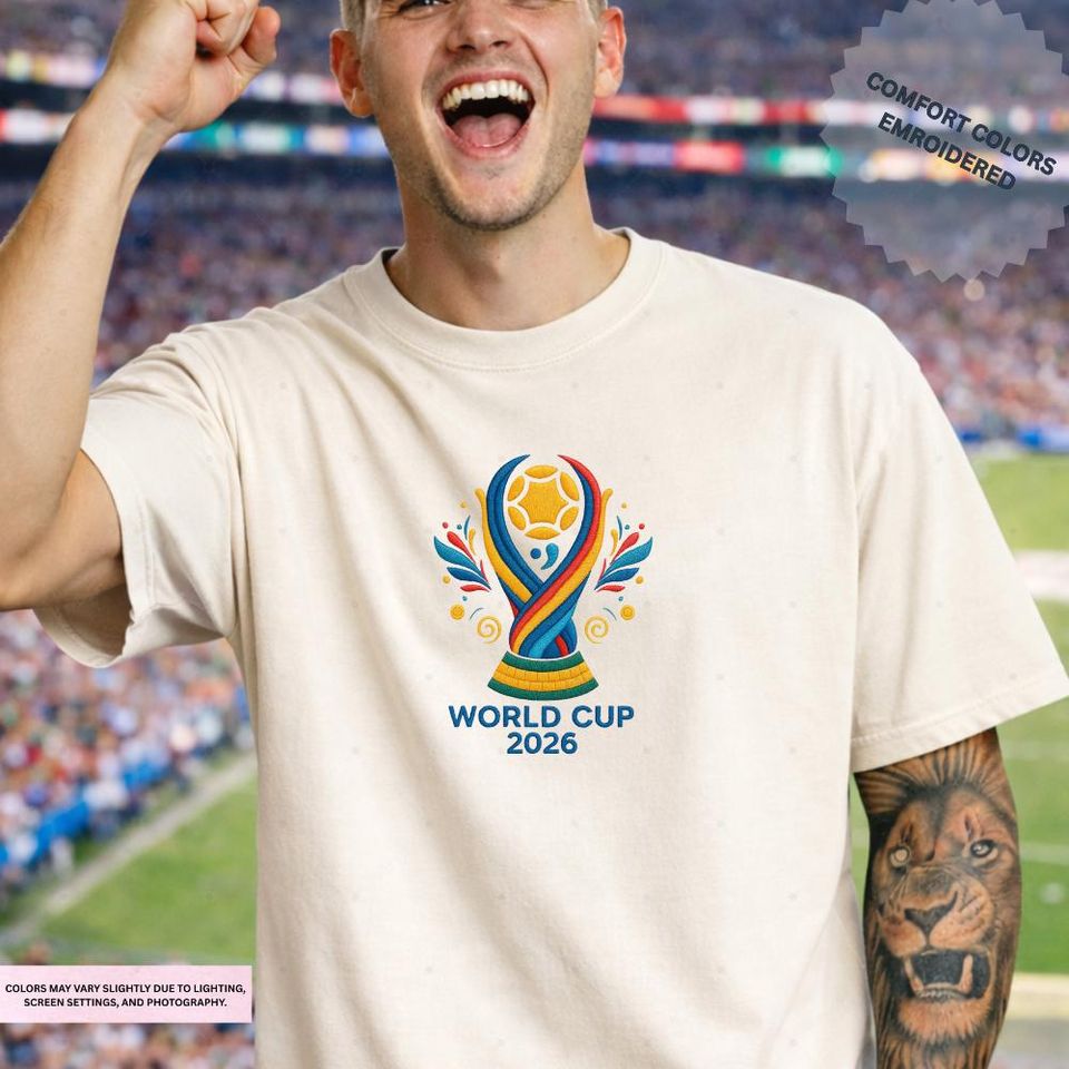 USA Soccer Cup 2026 Embroidered T-Shirt